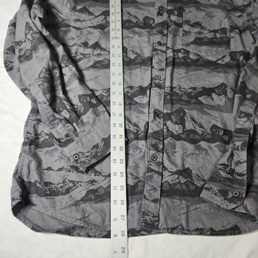 Banana Republic Luxe Flannel Shirt‎ Mens Large Untucked Slim Fit Button Down